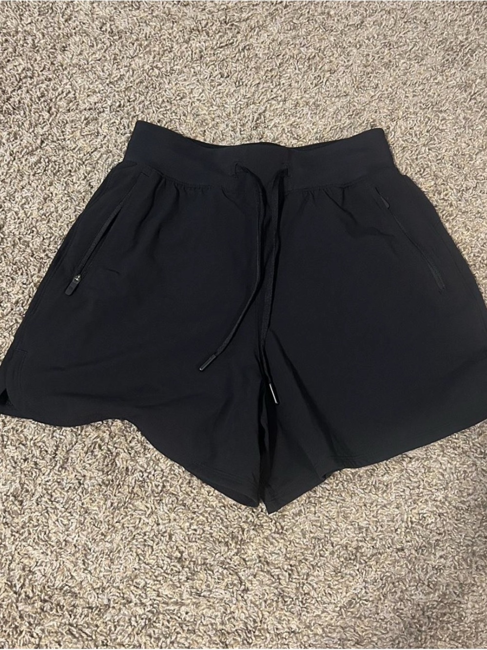 Black Lululemon License to Train shorts